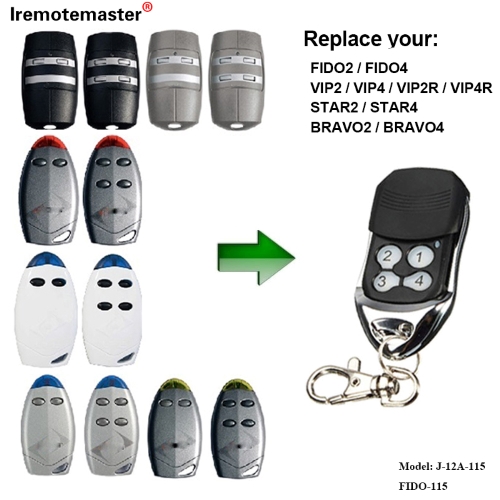 FOR FIDO2 / FIDO4 / VIP2 / VIP4 / VIP2R / VIP4R / STAR2 / STAR4 / BRAVO2 / BRAVO4 車庫門遙控器 433.92 MHZ Rolling Code