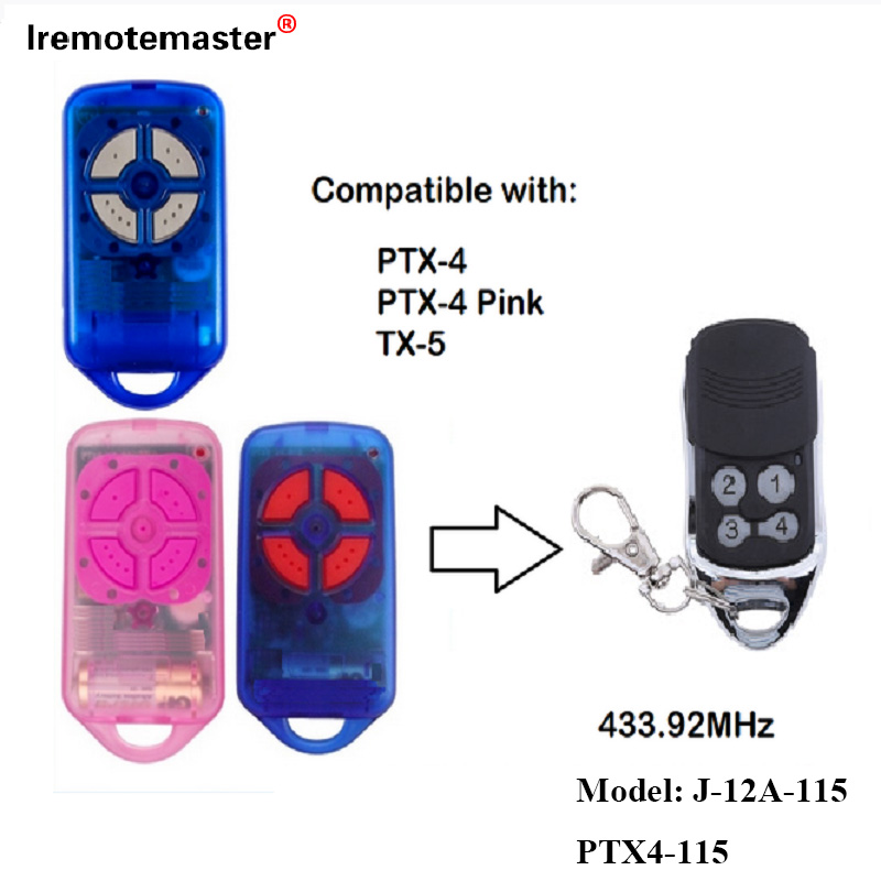 適用於 PTX4 433.92 MHz Gate 車庫門遙控器滾動代碼