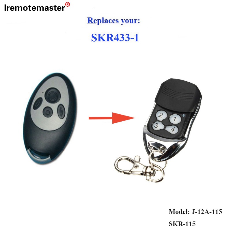 對於 SKR433-3 車庫門更換遙控器滾動代碼 433,92mhz