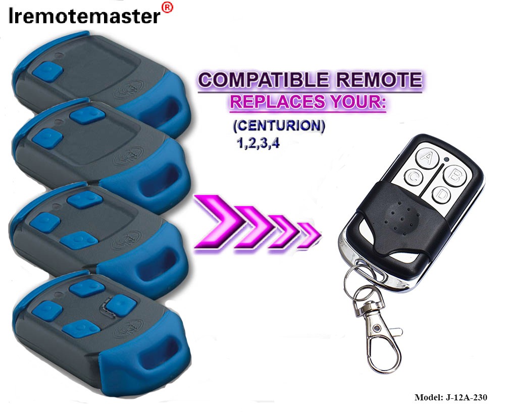 車庫開門器遙控器 433MHZ 克隆滾動代碼 4 個按鈕